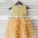 Wholesale Children's Boutique Flower Girls Dresses Sequin Tutu Dress Chindren Wear thumbnail-4