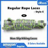 Top Quality To Sale Non-Slip Hiking Rope Laces - Runner Hiker Sneaker Yeezy Rope Shoelaces - Retail Packaging - Purple/Blue/Pink thumbnail-2