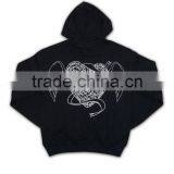 BSCI 2016 Design Sublimation Screenprint Embroidery Zipper Hoody Unique Collar Design Hoodies thumbnail-6