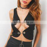 Top Selling Products 2017 Cotton Sleeveless Nightclub Top Sexy Clothes thumbnail-2