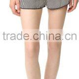 High Quality Smooth Ladies Pajamas Fashion Long Sleeve Women Silk Striped Pajamas thumbnail-4