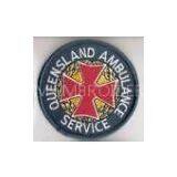 Sew-on, Twill 85% Embroidery Fire Dept Patch With Heat Sealed, Plastic, Iron-on Backings thumbnail-1
