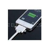 White Three In One Universal Micro USB Charger Cable For IPhone4 , FCC