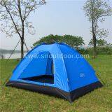 Dome Tent For 2 Man Fiberglass Pole Blue Color Camping Equipment Tents thumbnail-3