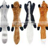 Durable Stuffingless Plush Squeaky Dog Chew Toy Set Dog Toys With Squeakers thumbnail-2