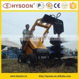 Hysoon HY380 Mini Skid Steer Loader With Auger Earth Drilling Like Toro Dingo thumbnail-5