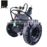 Pressure Release Solenoid Valve Electric Four Inches Flanged Female Thread Hydraulically Operated