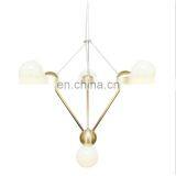 Modern Industrial Art Deco Metal Glass Ball Round Led Ceiling Chandelier Pendant Lamp thumbnail-2