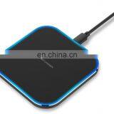 Square Ultra Slim Design Wireless Charging Temperature Protection Fast Charging LED Light QI Wireless Charger thumbnail-5