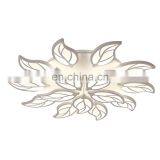 White Body Creative Leaves Ceiling Chandeliers Lamp for Bedroom Living Room Modern LED Ceiling Chandeliers