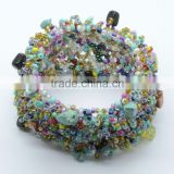 Seed beads jewelry Gemstone bracelet