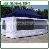 Aluminum Pop Up Tent 3x6m ( 10ft X 20 Ft) With Blue & White Canopy & Valance(Unprinted), 4 Full Walls With Windows & Door thumbnail-3