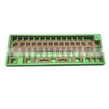 Kyuu Anodized Alu Custom Color E-white Alu 6061 6063 Frosted Polycarb Keyboard Case
