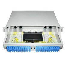 Supply Patch Panel 48 Ports 2U Odf Rack Mount Slide 48 Port Fiber Optic Patch Panel thumbnail-2