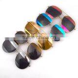 2016 New Arrival Designer Patchwork Split 3 Parts Mirror Lens Split Sunglasses for Women thumbnail-6