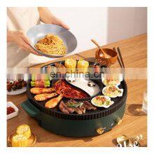 Smokeless Commercial Teppanyaki Mini Hotpot Bbg Sandwich Round Electric Salamander Grill thumbnail-2