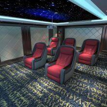 Luxury Villa Home Theater Movie Cinema Sofa With Cool Cupholder thumbnail-5