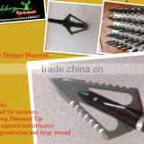Magnus Stinger Buzzcut Fixed-Blade Broadheads Stainless Steel 4 Blades 100gr Hunting LinkBoy thumbnail-1