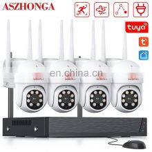 Tuya Smart Home 2CH / 4CH Wireless 2MP NVR Kit Security CCTV WIFI PTZ Camera System 1080P Outdoor Waterproof Security System thumbnail-2