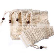 Zero Waste Soap Collection Drawstring Showering Exfoliating Foaming Natural Sisal Soap Bag