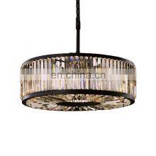 Modern Round Crystal Ceiling Luxury Metal WELLES Round Chandelier Hanging Hotel Living Room Restaurant Lighting Home Decor thumbnail-4