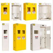 Sicherheits-Schrank für brennbare Gase (gelb) | Halterung für Sauerstoff- und Acetylenflaschen thumbnail-5