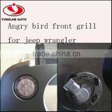 ABS Black Front Grill Angry Grille For Jeep Wrangler 2007-2014 thumbnail-6