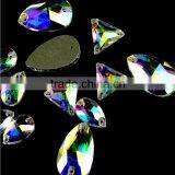 Wholesale Water Drop Sew on Crystal Stones and Tear Drop Glass Rhinestones for Wedding Dress thumbnail-1