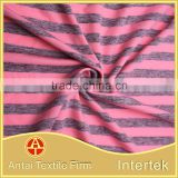 Melange grey stripe yarn dyed nylon polyester combo fabric for clothing
