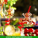 Fancy Bear Topper Volution PVC Swizzle Cocktail Drink Straws thumbnail-1