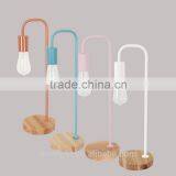 a Table Lamp for Hotel or Trophy Pro Wooden Steel E27*1 Lamps China Supplier thumbnail-1