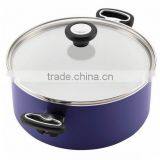 Large Purple Hot Sale Aluminum Cooking Pot Induction Stock Pot For Sale thumbnail-2