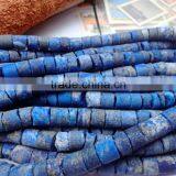 We Have A,AA,AAA and Natural Lapis Center Drilled Rough Coin Beads , Loose Semi Lapis Rough Coins thumbnail-1