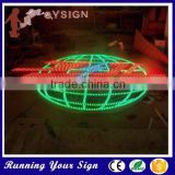 Optional high brightness punching holes outdoor decorative sign