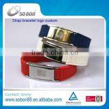 High Demand Products Charms in Europe Custom Silicone Titanium Bracelets With Stainless Steel Buckle Business Gifts for Women thumbnail-5