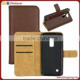 2016 Custom Genuine Eather Flip Mobile Phone Case for lg k7