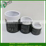 Gift Paper Packaging Box Black Round Jewelry Paper Boxes Black Jewelry Paper Tubes Quality Choice