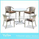 Cast Aluminum Rattan Cheap Plastic Tables and Chairs