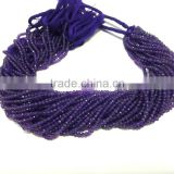 AAA Amethyst Rondelle faceted Micro Beads 2-4 mm 14 inches Strand length AAA