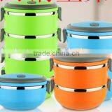 Stainless Steel Thermal Insulated Lunchboxes Circle Shape Lunch Box thumbnail-5