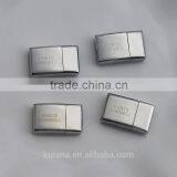 11mm Inside Diameter Stainless Steel Silver Tone Rectangle Magnetic Clasps