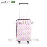 2016 Pink Luggage With Dot Convenient 16'' Printing Trolley Luggage thumbnail-1