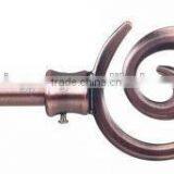 Lavish Home Spiral Finial Modern Curtain Rod Set thumbnail-3