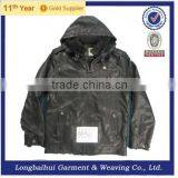 Warm Leather Jacket With Hood for Men