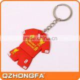 Custom Rubber Keyring, Football T-Shirt Shape Keyring thumbnail-2