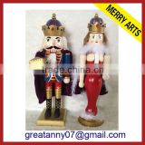 china supplier indoor christmas wood nutcrackers to paint