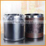 European Creative Cortex Double Household Trash Fashion Retro Patterns Capless Living Room Bedroom Wastebasket / Barrel thumbnail-2