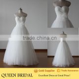 Real Sample Sweetheart Puffy Princess Ball Gown Korean Style Wedding Dress                        
                                                Quality Choice