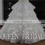 Real Works Luxury Bling Wedding Dresses Ball Gown in Turkey 2016 thumbnail-6