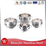 Wholesale Difference Size Metal Fruit Colander 1.5qt/2qt/3qt/4qt/5qt/7qt/8qt